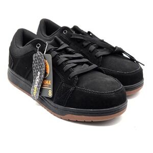 Brahma Men's 8 Black Steel Toe Work Shoes Low Top Boots Slip Oil Resistant